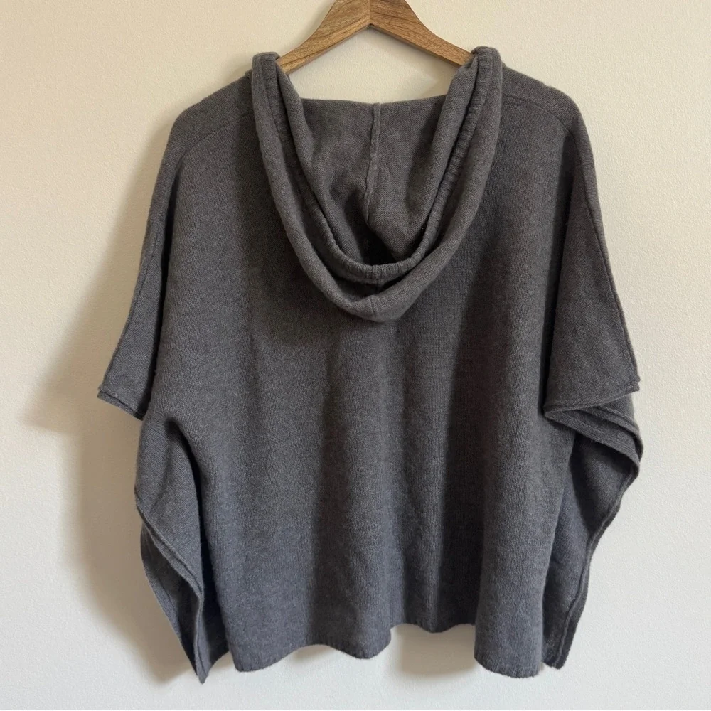 27 Miles Malibu 100% Cashmere Sweater Size Small Oversized Hoodie Gray women’s